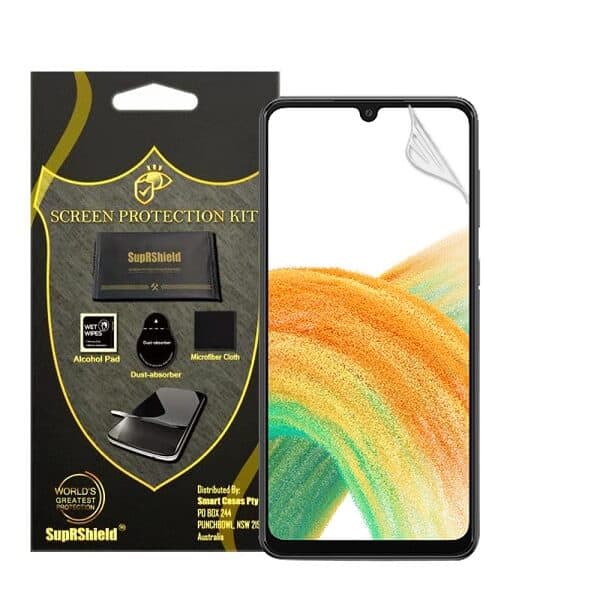 (3 Pack) Samsung Galaxy A33 5G Anti Glare Matte Plastic Soft Pet Screen Protector Film Guard (3 Pack) Samsung Galaxy A33 5G Anti Glare Matte Plastic Soft Pet Screen Protector Film Guard